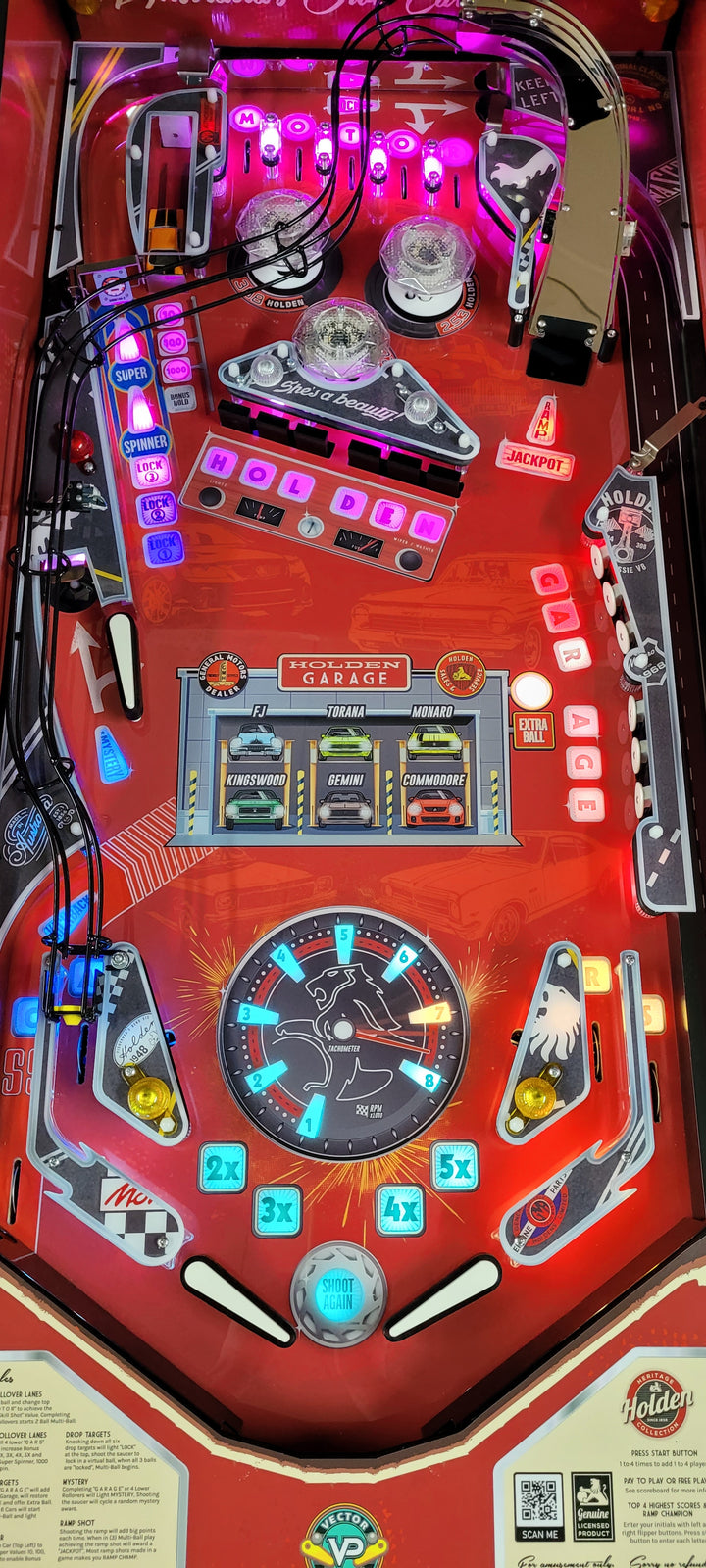 HERITAGE HOLDEN PINBALL MACHINE