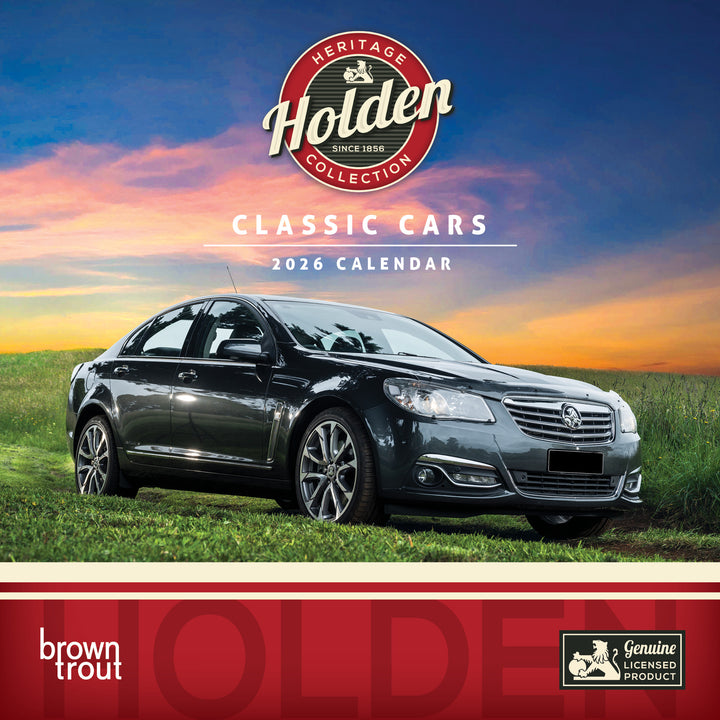 HOLDEN Wall Calendar Classic Holden Cars 2026 Mini
