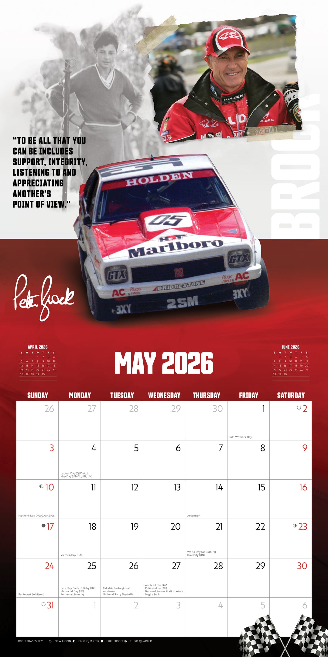 HOLDEN Wall Calendar Peter Brock 2026 Square