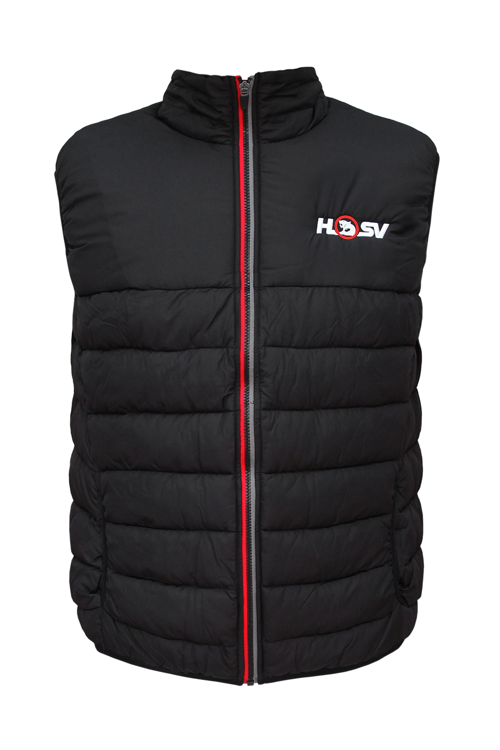 HSV Premium Puffer Vests (Black/Red)