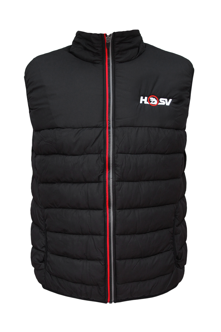 HSV Premium Puffer Vests (Black/Red)