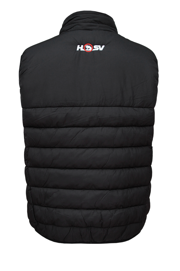 HSV Premium Puffer Vests (Black/Red)