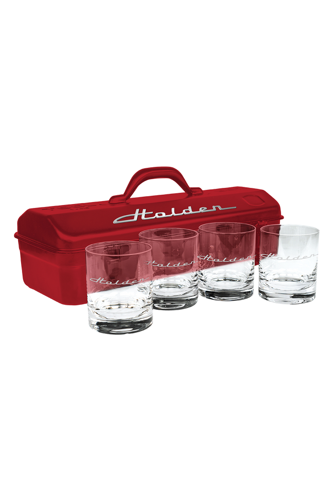 HOLDEN TOOLBOX WITH SET OF 4 GLASSES – Holden Store
