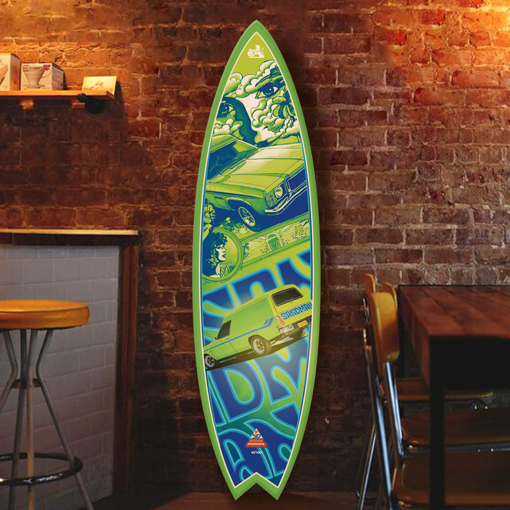 SANDMAN GREEN EDITION - 50TH ANNIVERSARY SURFBOARD