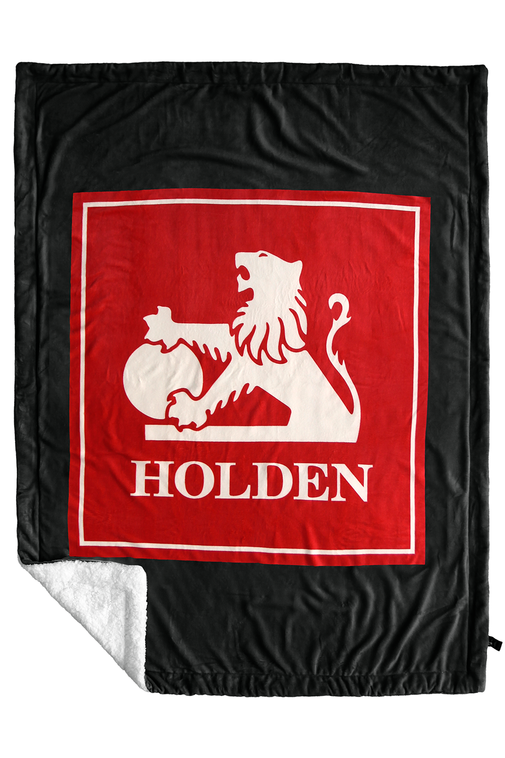 HOLDEN LION ICON THROW RUG - Black