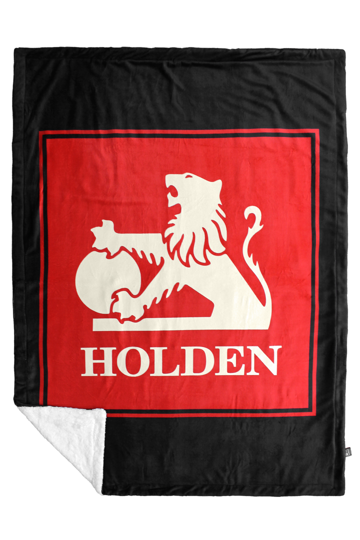 HOLDEN LION ICON THROW RUG - Black