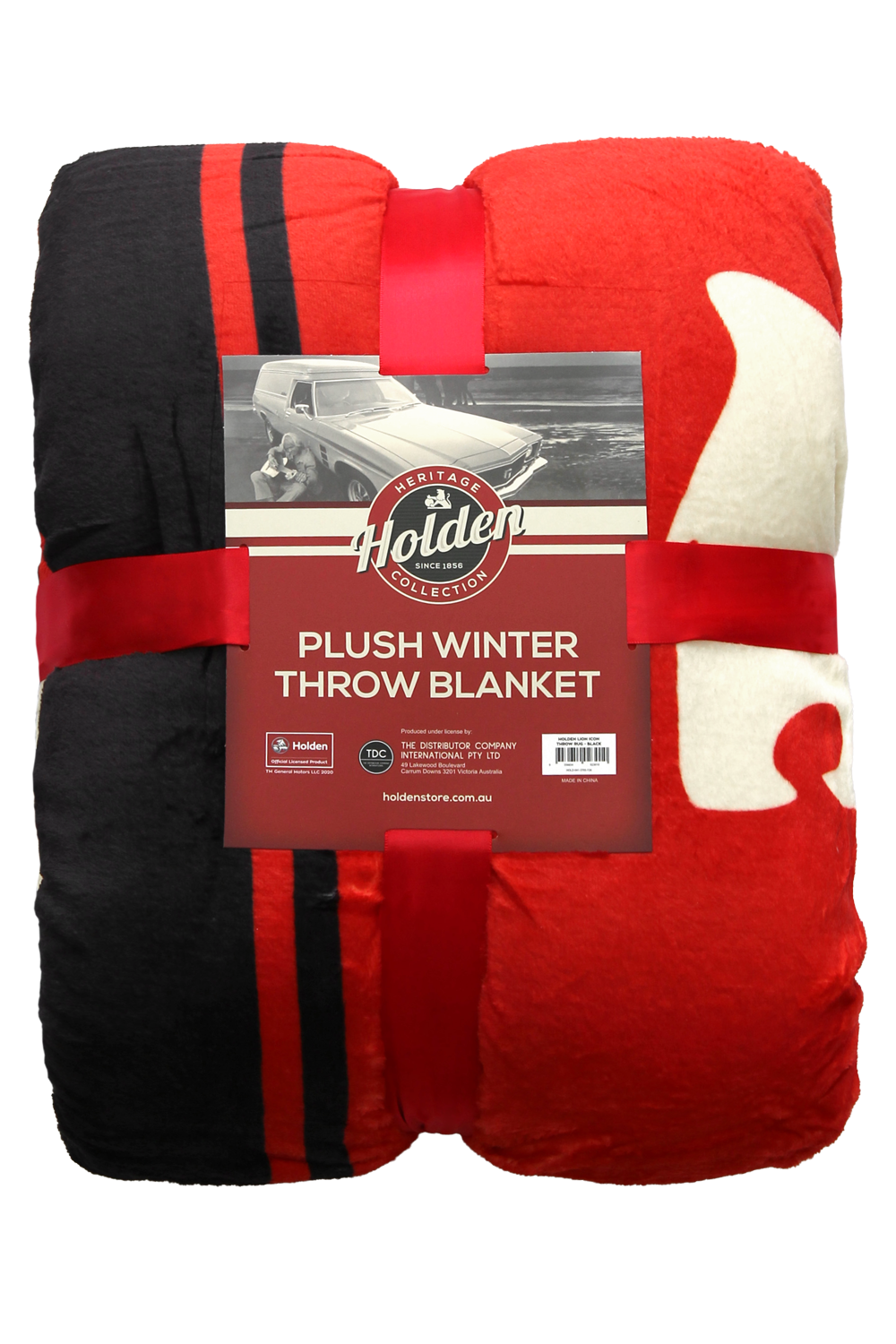 HOLDEN LION ICON THROW RUG - Black