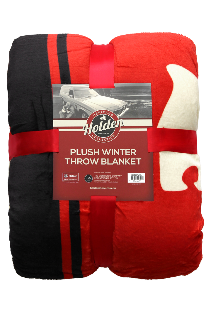 HOLDEN LION ICON THROW RUG - Black