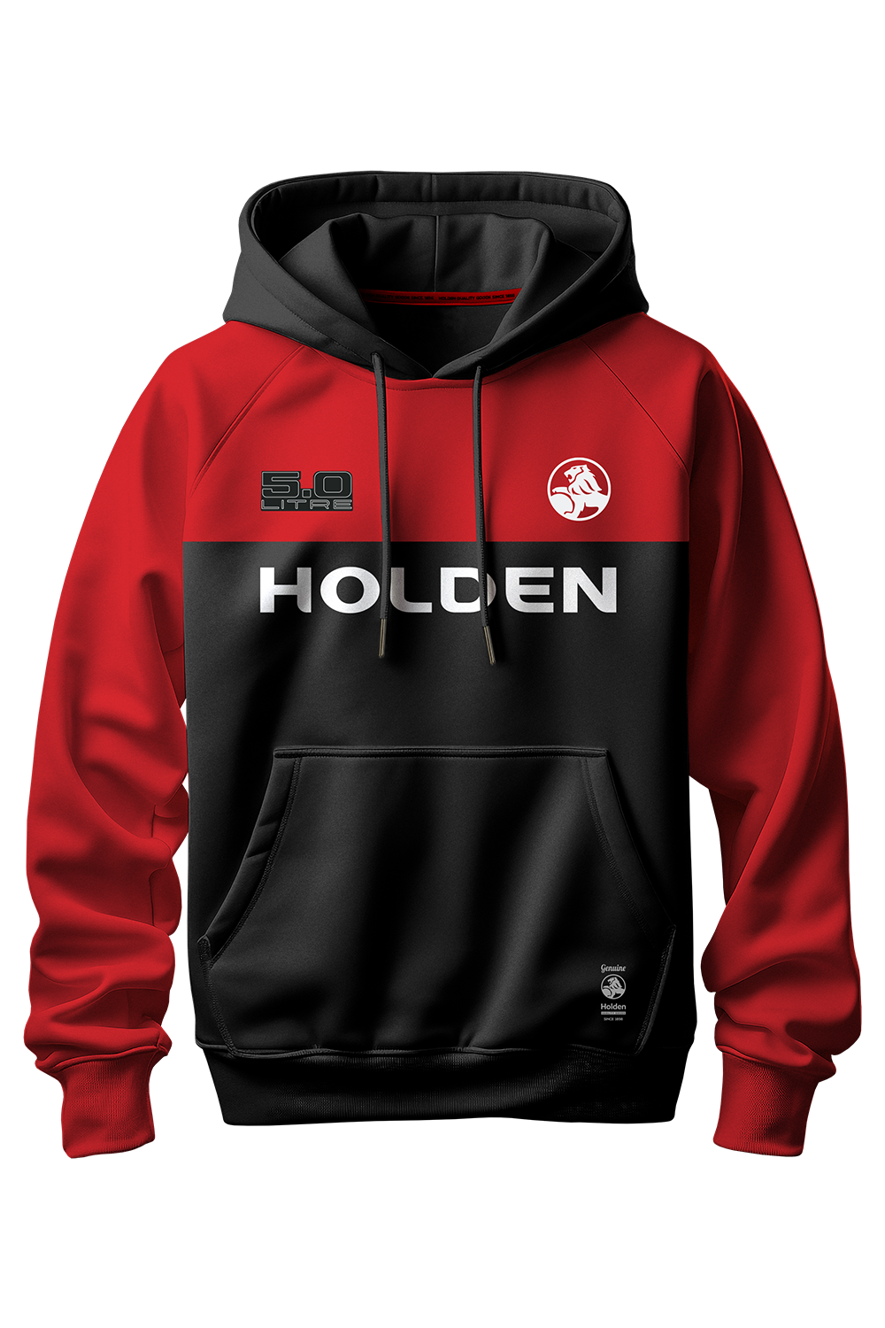 Holden Genuine & Authentic Hoodie - Black/Red