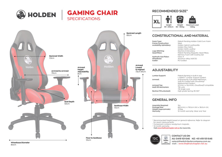 Gaming Chair - Holden (Less than 20 left)
