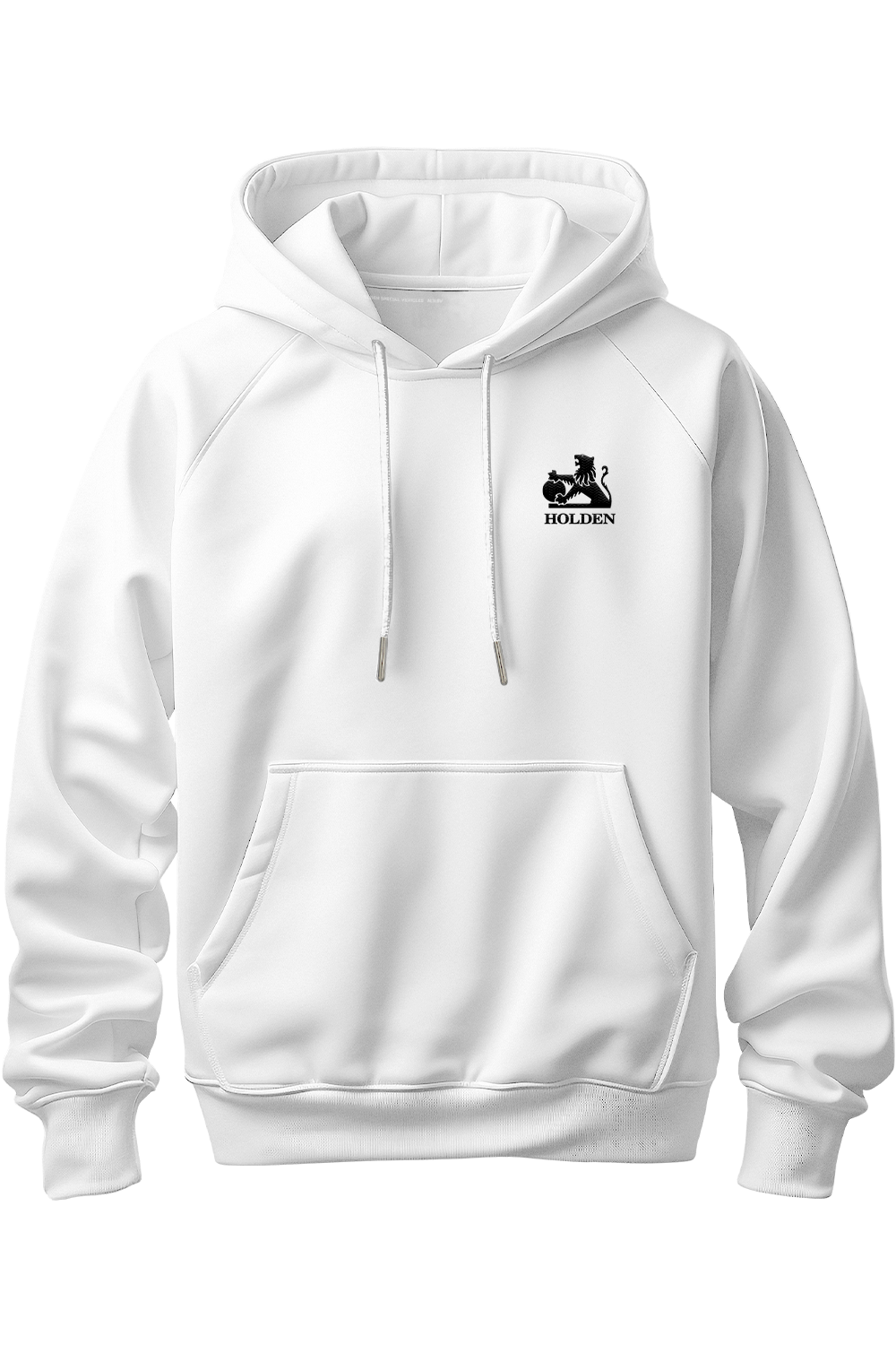 HOLDEN WHITE HOODIE - BLACK LION