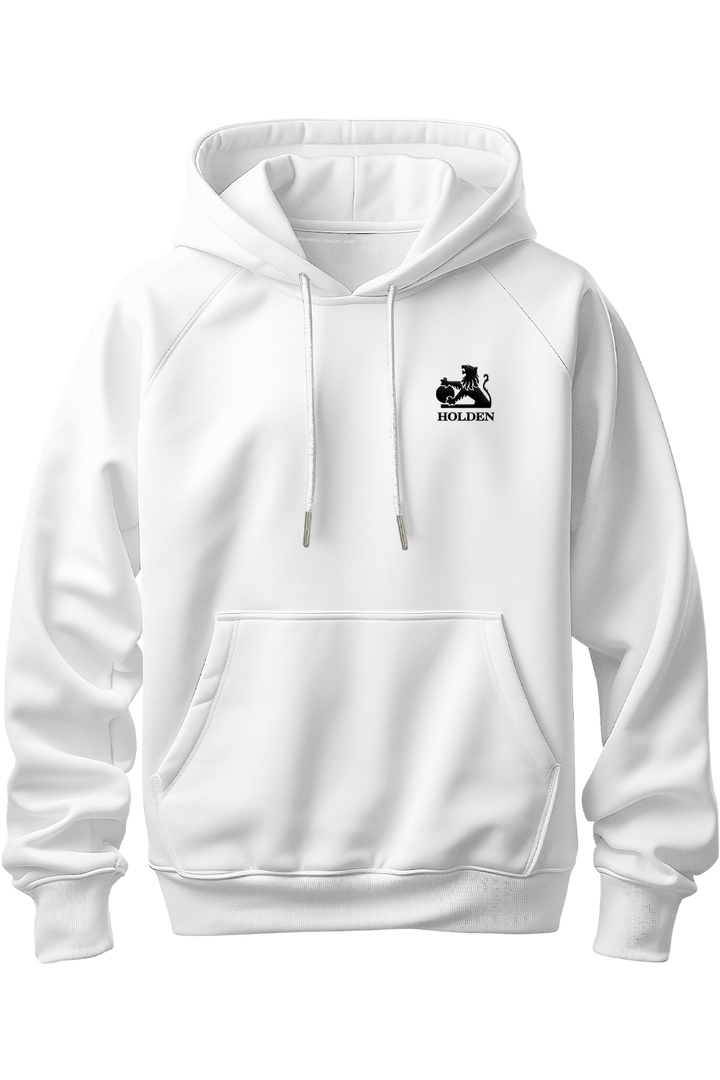 HOLDEN WHITE HOODIE - BLACK LION