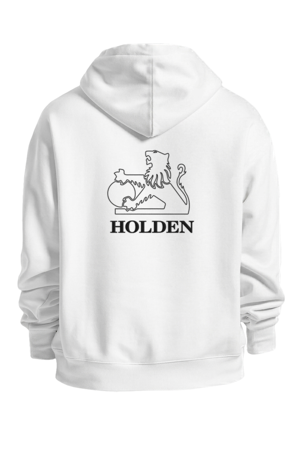 HOLDEN WHITE HOODIE - BLACK LION