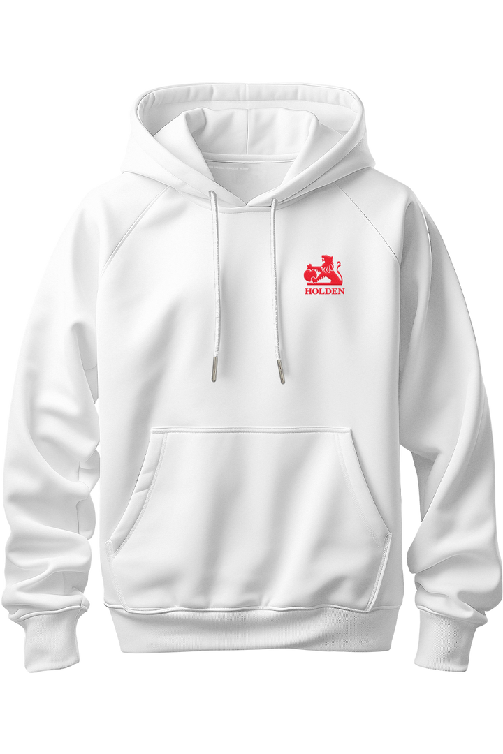 HOLDEN WHITE HOODIE - RED LION