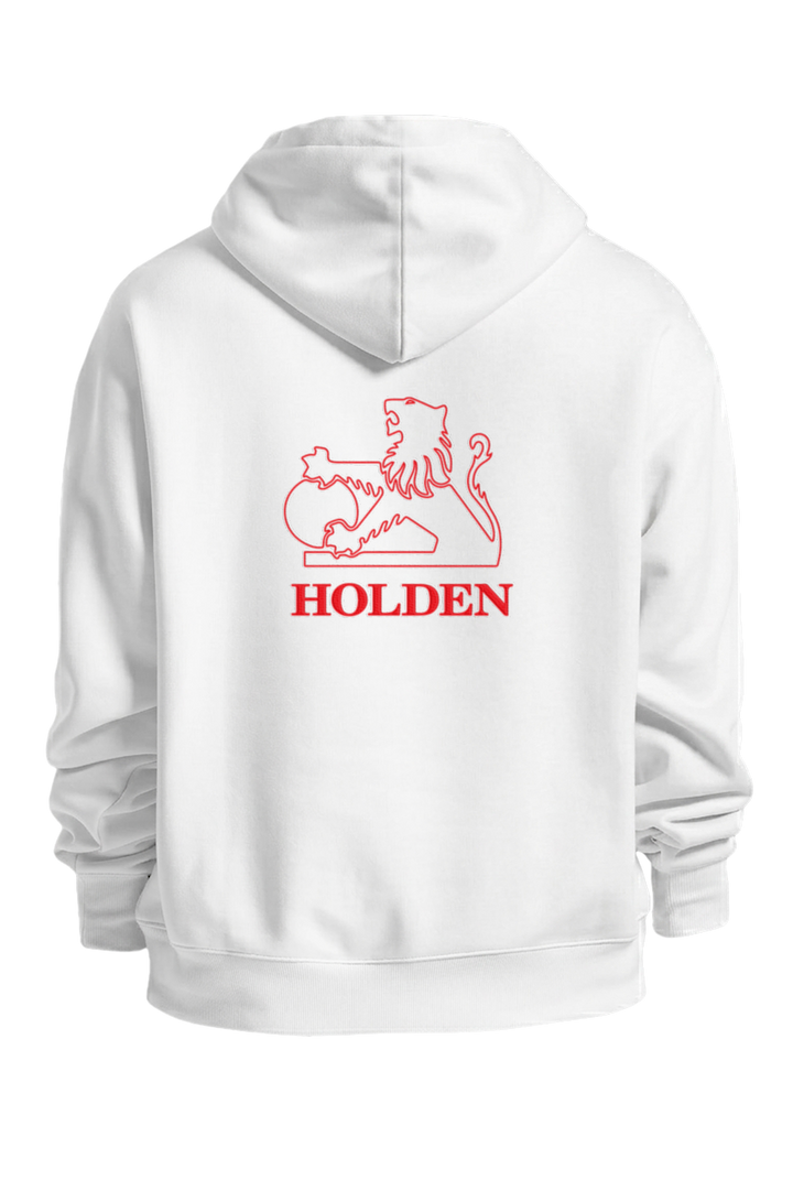 HOLDEN WHITE HOODIE - RED LION