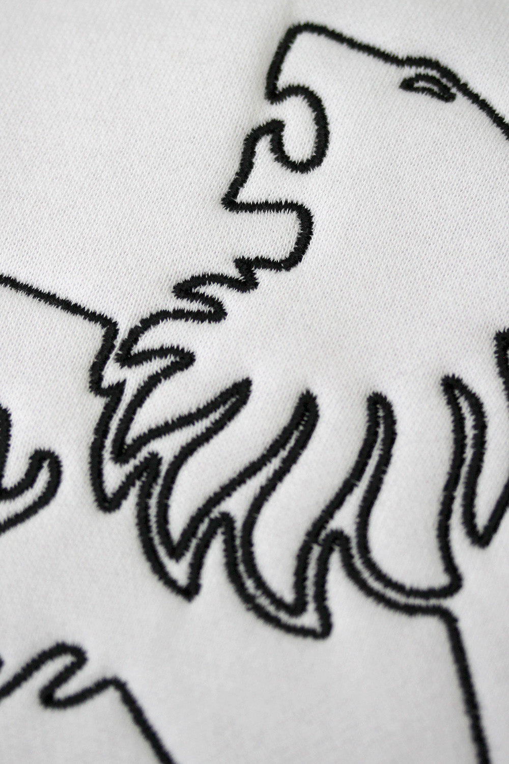 HOLDEN WHITE HOODIE - BLACK LION