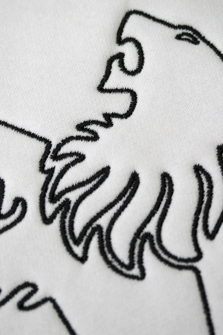 HOLDEN WHITE HOODIE - BLACK LION