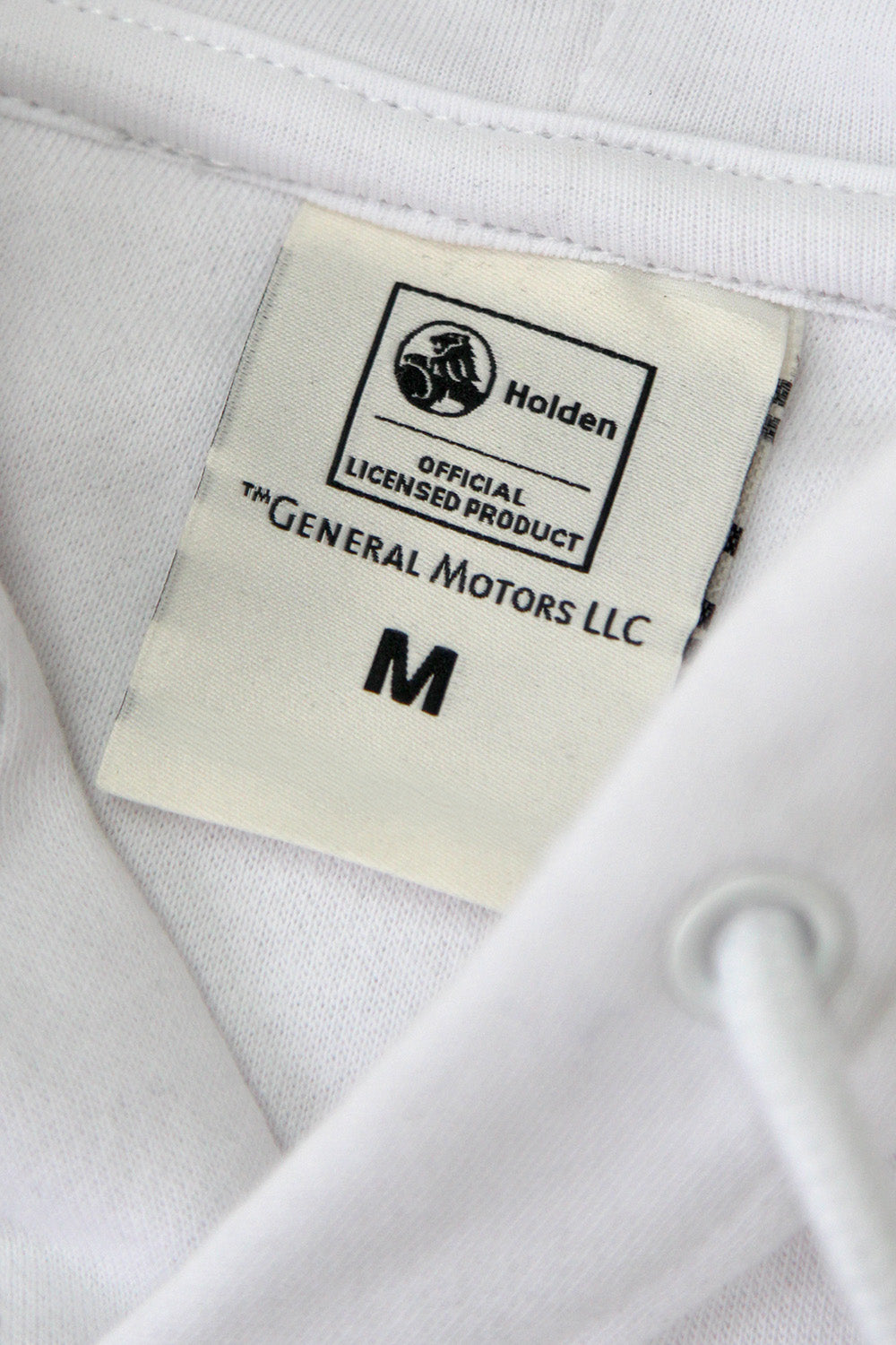HOLDEN WHITE HOODIE - BLACK LION