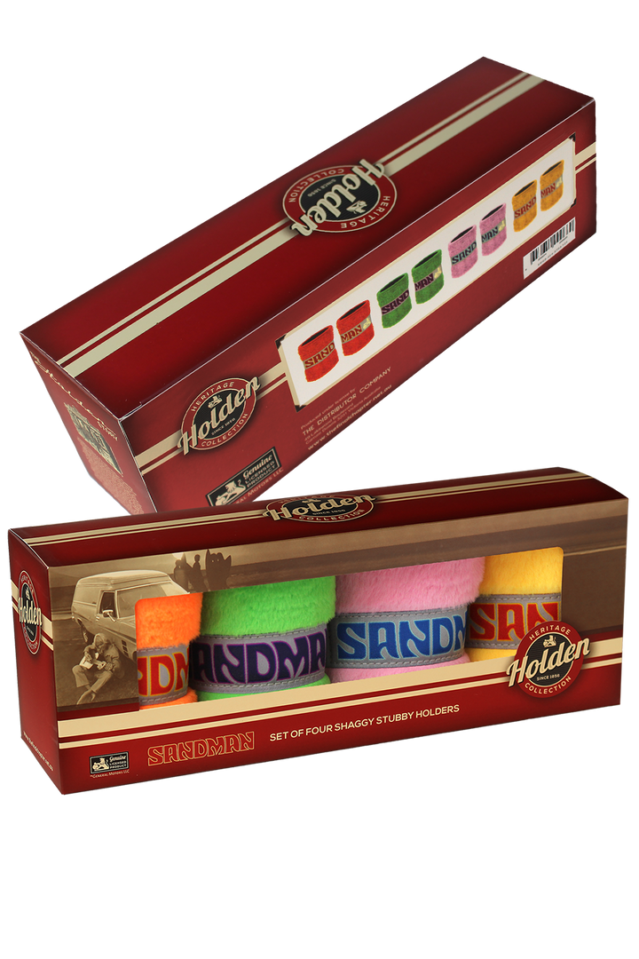 SANDMAN SHAGGY STUBBY COOLERS - PACK OF 4